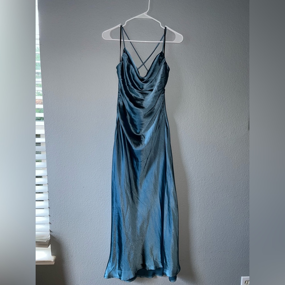 Hello molly maxi dress, never worn, light turquoise color.